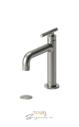 Single hole lavatory faucet with (W/O overflow) drain Bellacio-C brushed gold