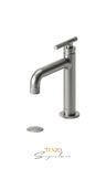 Single hole lavatory faucet with (W/O overflow) drain Bellacio-C brushed gold