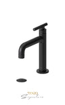 Single hole lavatory faucet with (W/O overflow) drain Bellacio-C brushed gold