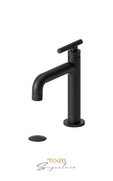 Single hole lavatory faucet with (overflow) drain Bellacio-C brushed gold