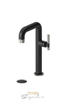 Tall single lavatory faucet with (W/O overflow) drain Bellacio-F brushed gold