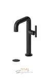Tall single lavatory faucet with (W/O overflow) drain Bellacio-F brushed gold