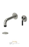 Wall mount lavatory faucet with (W/O overflow) drain Bellacio-C brushed gold