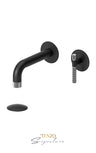 Wall mount lavatory faucet with (W/O overflow) drain Bellacio-C brushed gold