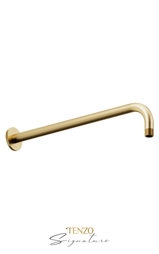 Wall mount shwr arm Bellacio-F brushed gold