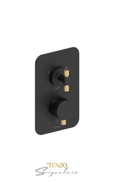 T-Box valve 2 fcts pres bal Bellacio-F brushed gold