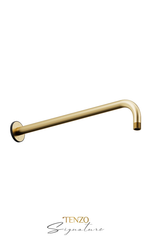 Wall mount shwr arm Bellacio-C brushed gold