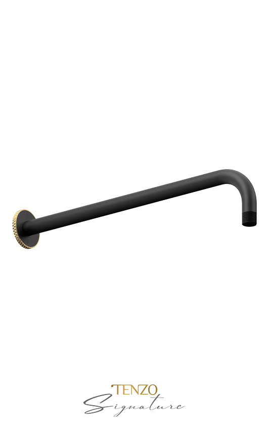 Wall mount shwr arm Bellacio-C brushed gold