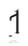 Tall single lavatory faucet with (W/O overflow) drain Bellacio-C brushed gold