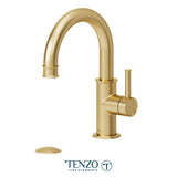 Alyss single hole lavatory faucet with (overflow) drain