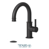 Alyss single hole lavatory faucet with (overflow) drain