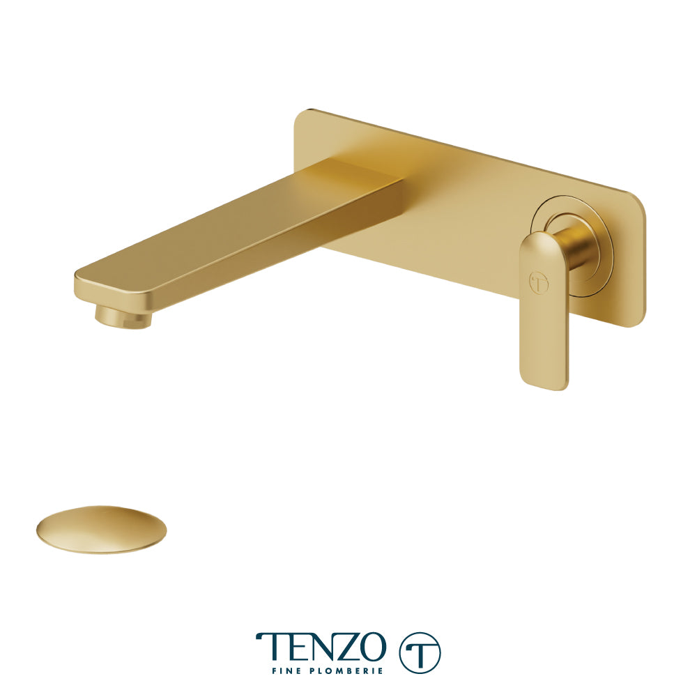 Trim for Delano wall mount lavatory faucet 2 ing plates with W/O (overflow) drain
