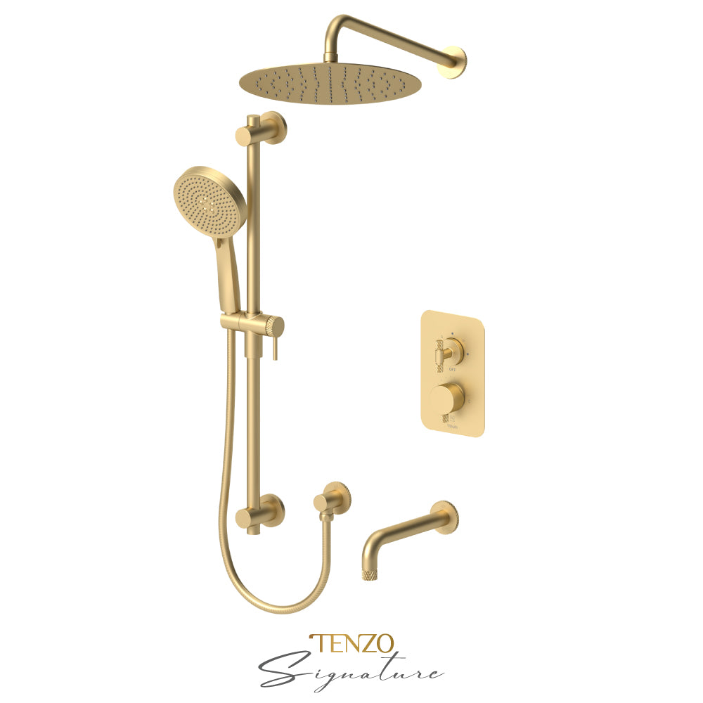T-Box valve 2 fcts thermo Bellacio-C brushed gold