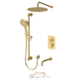 T-Box valve 2 fcts thermo Bellacio-C brushed gold