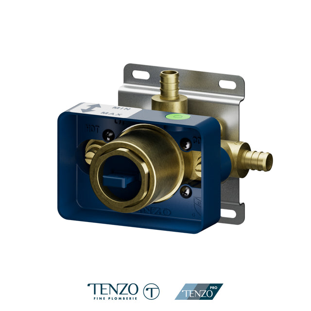 Valve Rough Tenzo pro without cartridge 1 function with expandable PEX connection