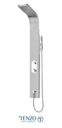 Evolo stainless steel shower column — 2 functions, pressure balanced / diverter