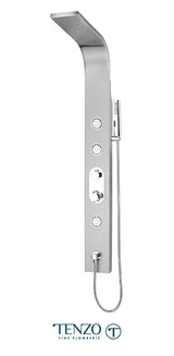 Evolo stainless steel shower column — 2 functions, pressure balanced / diverter