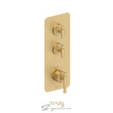 Trim for Extenza valve 2 fcts thermo Bellacio-F brushed gold