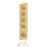 Trim for Extenza valve 4 fcts thermo Bellacio-F brushed gold