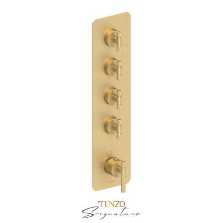 Trim for Extenza valve 4 fcts thermo Bellacio-F brushed gold