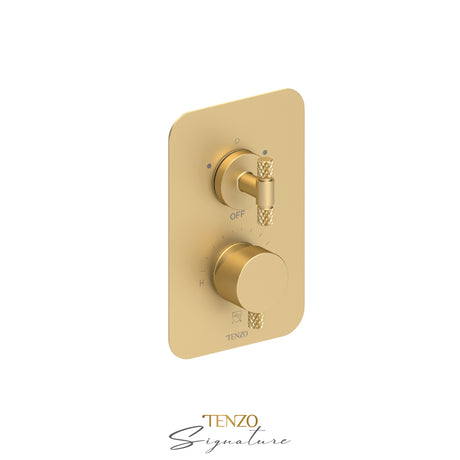 Trim for T-box valve 2 fcts pres bal Bellacio-C brushed gold
