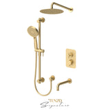 Trim for T-box kit 3 fcts pres bal Bellacio-C brushed gold