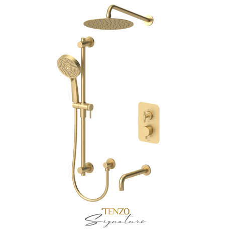 Trim for T-box kit 3 fcts pres bal Bellacio-C brushed gold