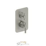 Trim for T-box valve 2 fcts thermo Bellacio-C brushed gold