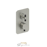 Trim for T-box valve 2 fcts thermo Bellacio-C brushed gold