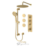 Extenza valve 3 fcts thermo Bellacio-F brushed gold