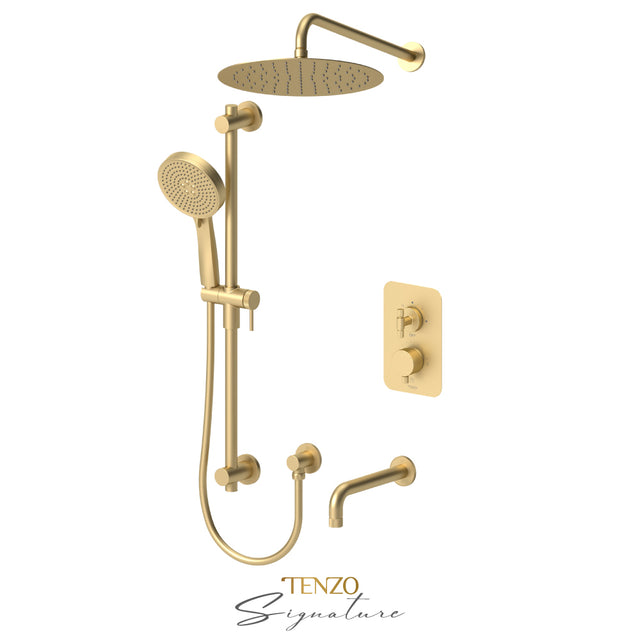 T-Box valve 2 fcts thermo Bellacio-F brushed gold