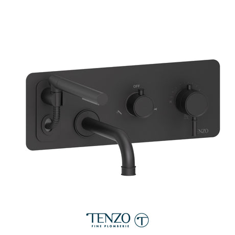 Wall mount tub faucet with retractable hose Alyss