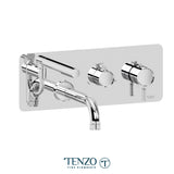 Wall mount tub faucet with retractable hose Alyss