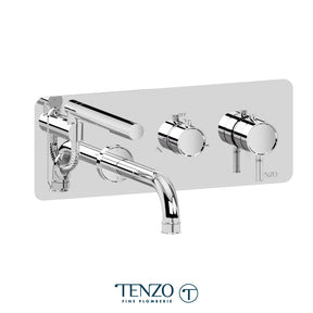 Wall mount tub faucet with retractable hose Alyss