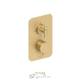 Trim for T-box valve 3 fcts pres bal Bellacio-F brushed gold