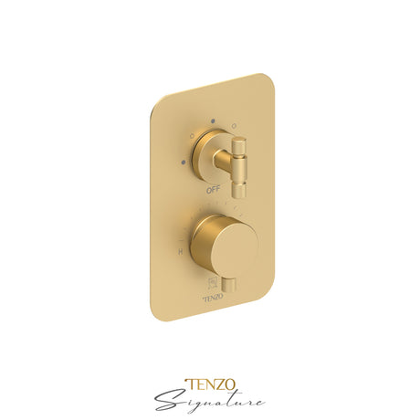 Trim for T-box valve 3 fcts pres bal Bellacio-F brushed gold