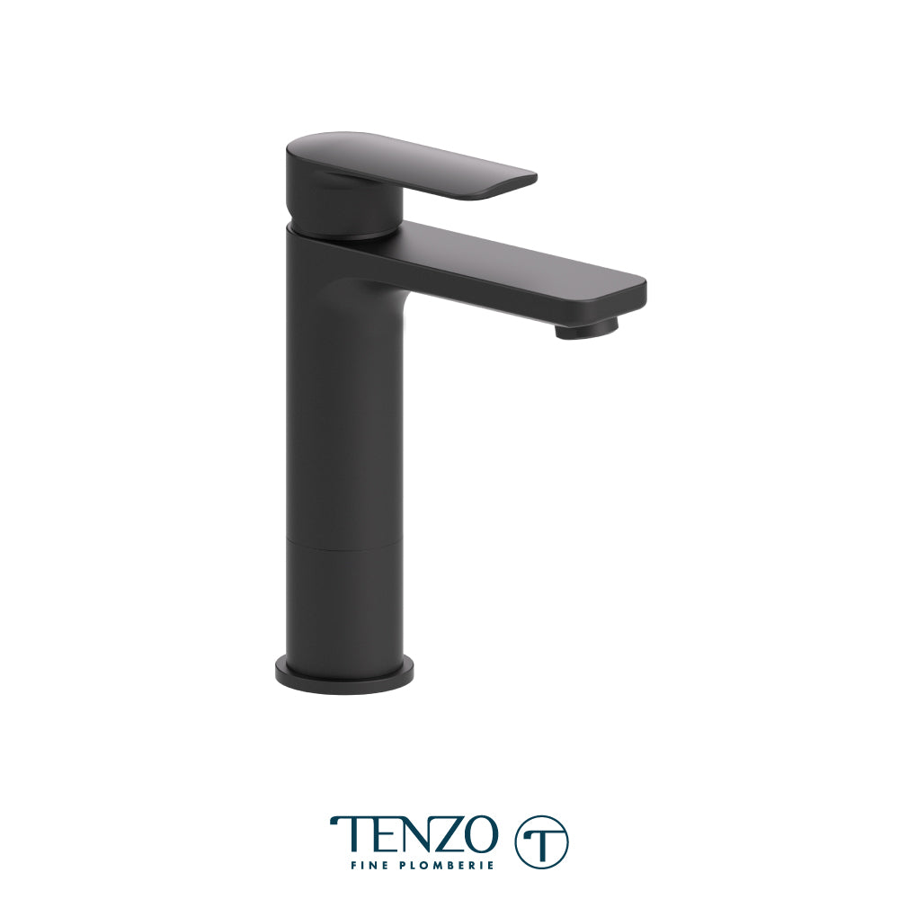 Delano single hole tall lavatory faucet with (overflow) drain