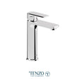 Delano single hole tall lavatory faucet with (overflow) drain