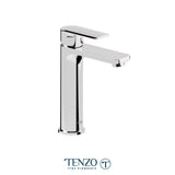 Delano single hole tall lavatory faucet with (overflow) drain