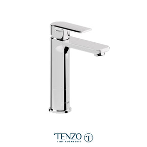 Delano single hole tall lavatory faucet with (overflow) drain