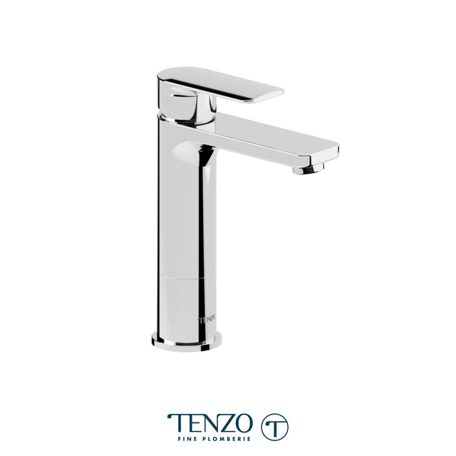 Delano single hole tall lavatory faucet with (overflow) drain