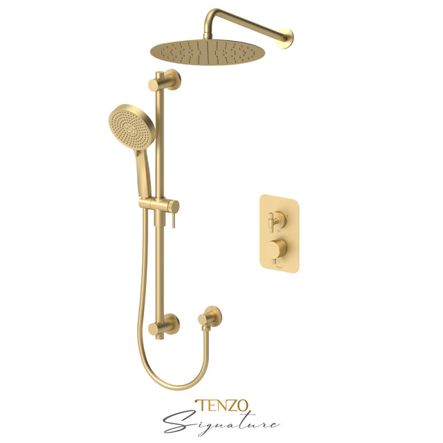 T-Box kit 2 fcts thermo Bellacio-F brushed gold