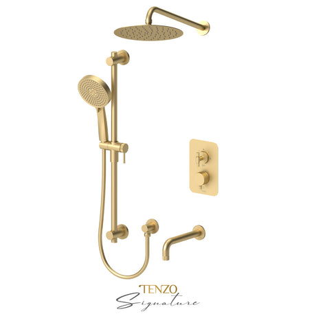 Trim for T-box kit 3 fcts pres bal Bellacio-F brushed gold