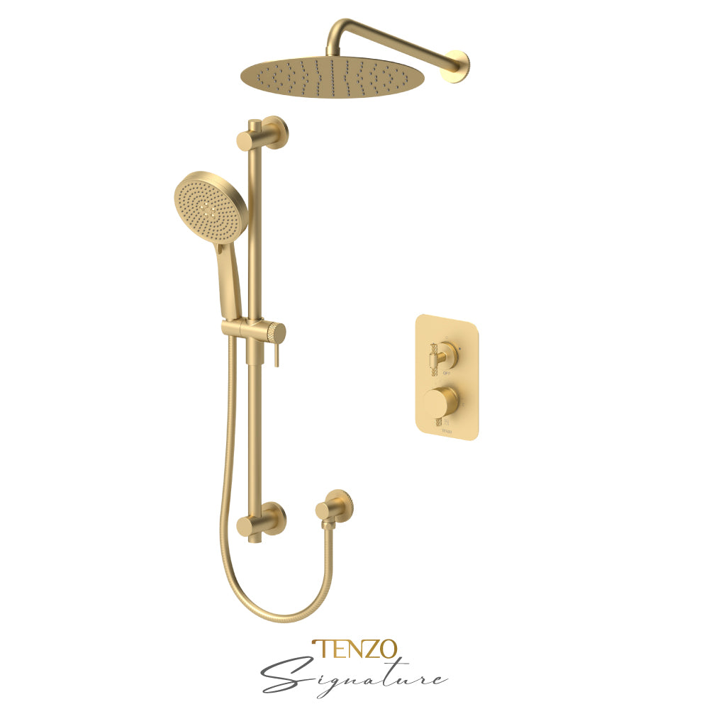 T-Box kit 2 fcts thermo Bellacio-C brushed gold
