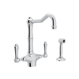 Acqui® Two Handle Kitchen Faucet With Side Spray A1679lmws-2