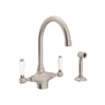 San Julio® Two Handle Kitchen Faucet With Side Spray A1676lpws-2