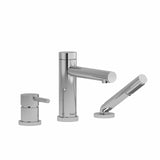 3-piece Deck-mount Tub Filler With Hand Shower Trim