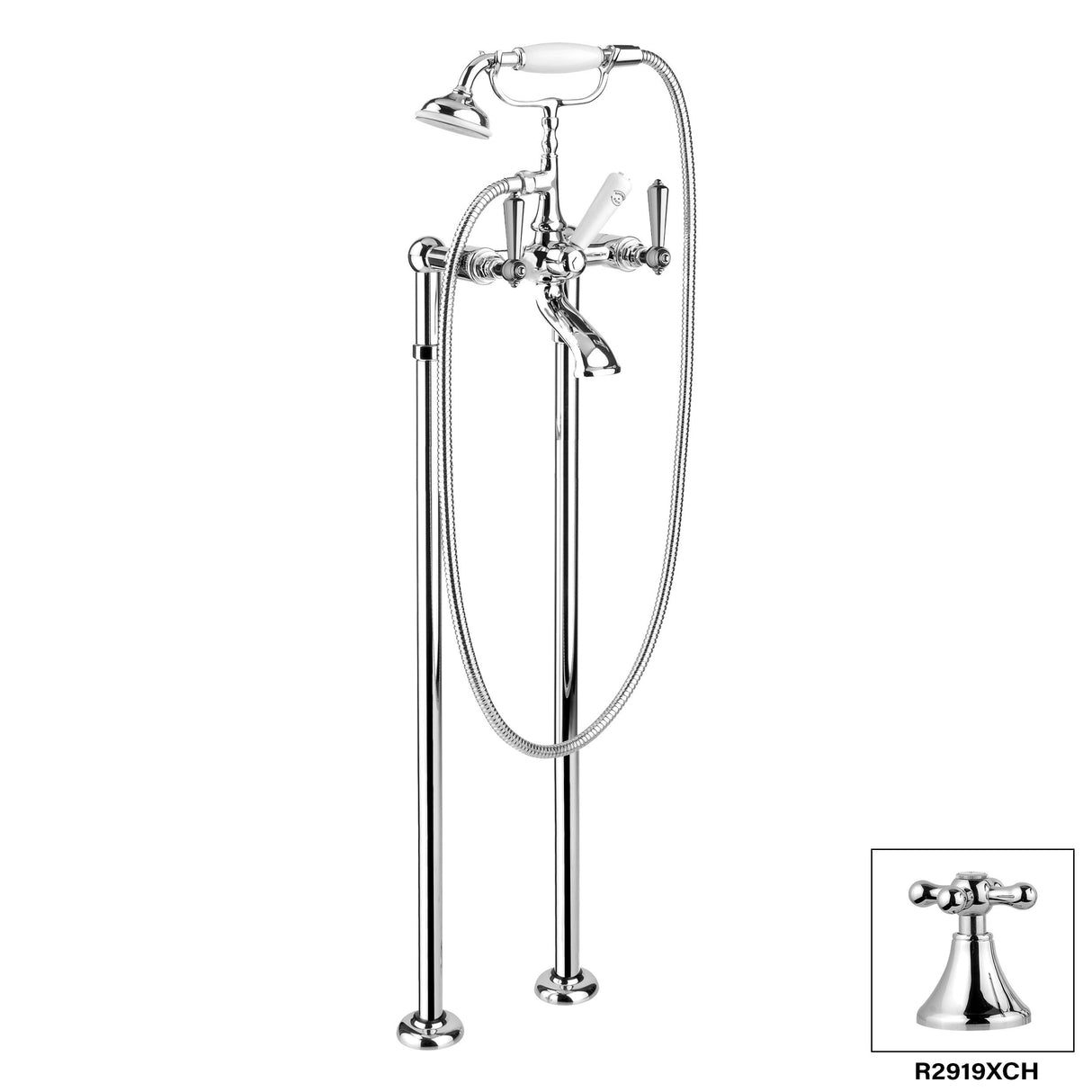 London Floor Mount Tub Filler R2919X