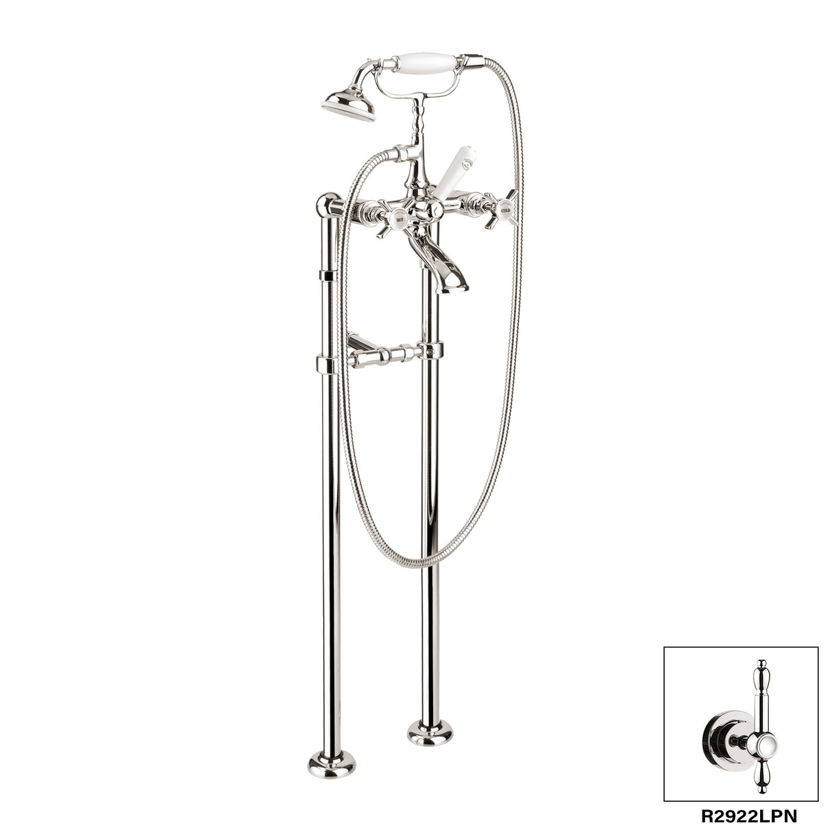 Nostalgia Floor Mount Tub Filler R2922L