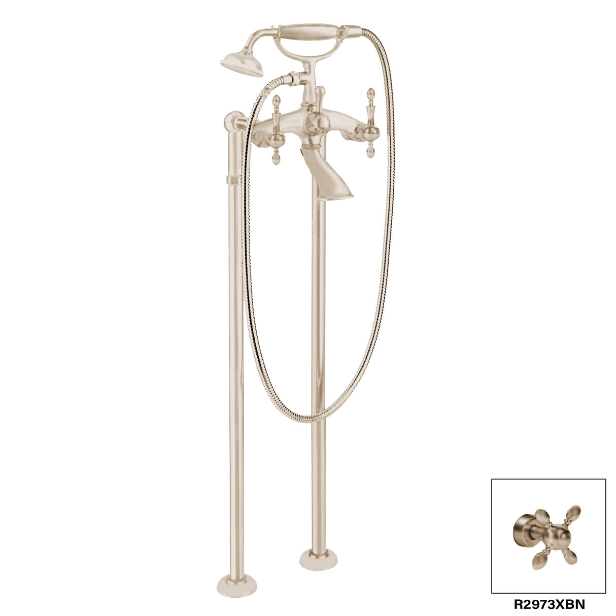 Chopin Floor Mount Tub Filler R2973X